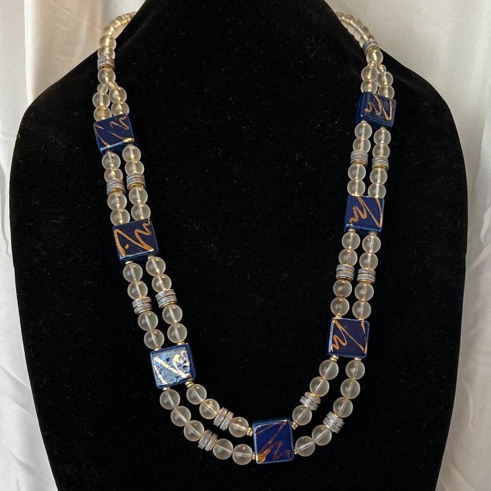 Vintage Glass Bead Necklace